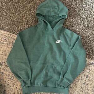 Nike Youth Forest Green Pullover Hoodie Size L Youth